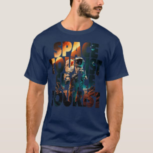 Womens Ruimteourist Buitenruimte Buitenruimte Astr T-shirt