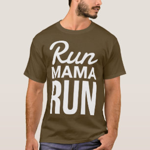 Womens runnen mama runnen mam kletsen t-shirt
