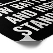 Womens Running On Low Battery And High Standards F Poster (Hoek)