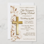 Womens Rustic Autumn Retreat Church Invitation (Devant)