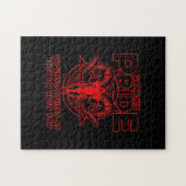 Womens Satanic Pride Satanism Pagan Goat Satan Legpuzzel (Horizontaal)