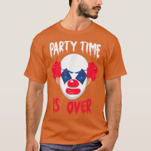 Womens Scary spooky Halloween clown party over de T-shirt