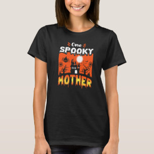 Womens Scary Spooky Halloween Haunted Castle Night T-shirt