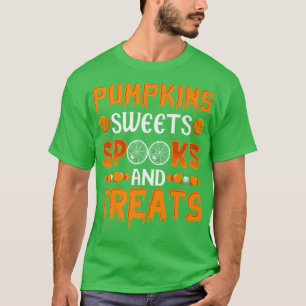 Womens Scary spooky Halloween heks pumpkin funn T-shirt
