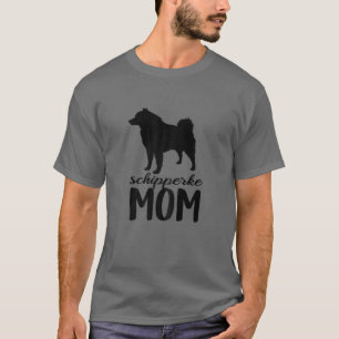 Womens Schipperke mama Dog Mama Girl T-shirt