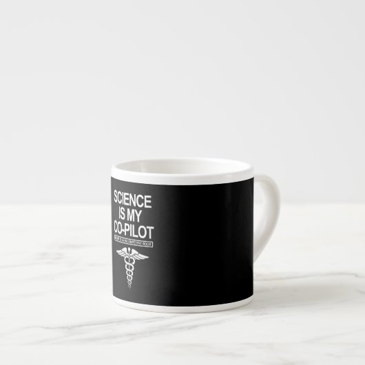 Womens Science is mijn mede-proefproject Funny Gif Espresso Kop (Voorkant rechts)