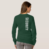 Womens Security TShirts Double Sided Forest Green (Achterkant volledig)