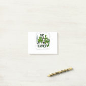 Womens Shamrock One Lucky Teacher St Patrick Post-it® Notes (Op bureau)