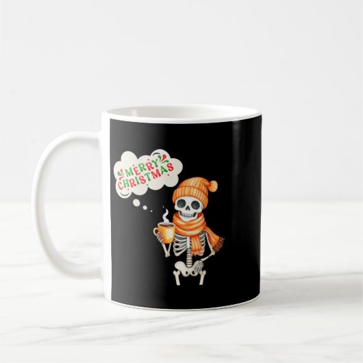 Womens Skeleton Speak Merry Christmas Waer F And H Koffiemok (Links)