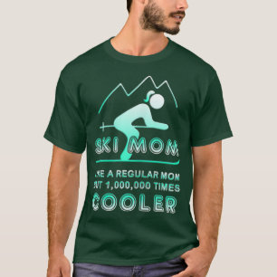 Womens SKI MOM SHIRT Grappige Ski's voor Vrouwen S