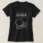 Women's smile T-shirt celebrating Valentine's Day (Design devant)