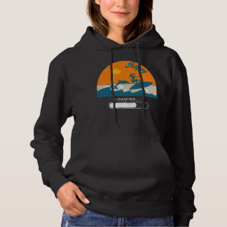 Womens Solana Beach California Beach Retro Vintage Hoodie