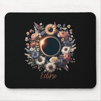 Womens Solar Eclipse Shirt met bloembloemen Muismat