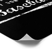 Womens Sorry I Can't My Son Has Baseball Baseball Poster (Hoek)