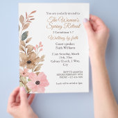 Women's Spring Retreat Wildflower Invitation Flyer (Hand)