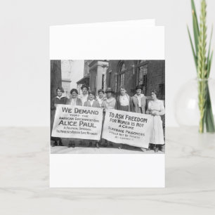 Women's Suffrage Pickets, 1917 Kaart