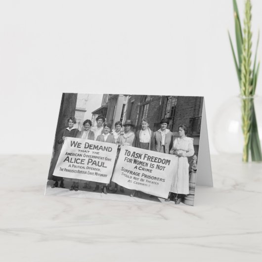 Women's Suffrage Pickets, 1917 Kaart (Voorkant)