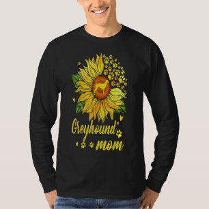 Womens Sunflower Greyhound Ma Hondenliefhebber Gif T-shirt