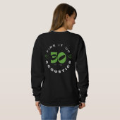 Womens sweatshirt - Alien vuurwerk + 30e zegel (Achterkant volledig)