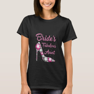 Womens Tante's Fabulous Bride Happy Wedding Gehuwd T-shirt