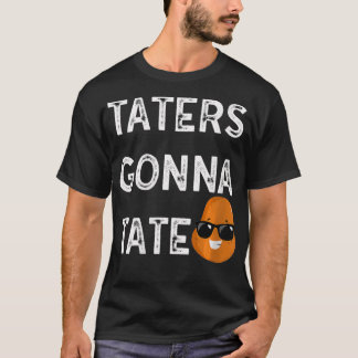Womens Taters to Tate Potato tot Foodie F T-shirt
