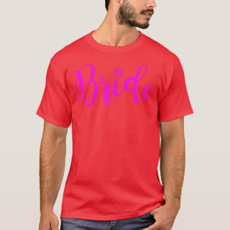 Womens Team Braut T-Shirt Bride to Be Decoration H
