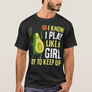 Womens Tennis Court Quote voor je Tennis Lover Gi T-shirt