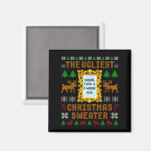 Womens The Ugliest Christmas Sweater With An Image Magneet (Voorkant / Achterkant)
