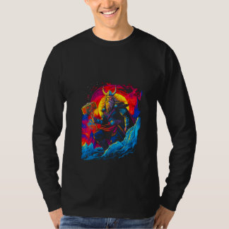 Womens Thorr Mjolnir God Thunder Lightning Norse M T-shirt