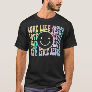Womens Tie Dye Love like Jesus Church Reling T-shirt