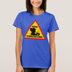 Womens Tin Whistler op Work T-Shirt