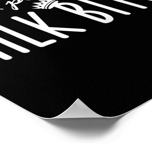 Womens Tiny Person's Milk New Mom Ery Funny Breast Poster (Hoek)