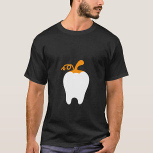 Womens Tooth Pumpkin Dental Ma Easy Halloween Cos. T-shirt