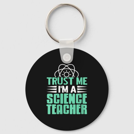 Womens Trust Me I’m Science Teacher With Stem Supe Sleutelhanger (Voorkant)