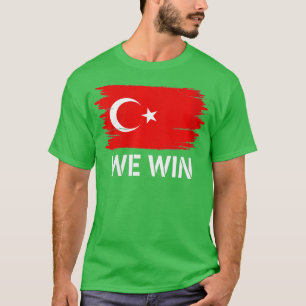 Womens urkey Flag We winnen Amerikaanse superieur T-shirt