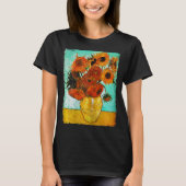 Womens Van Gogh Sunflower T Shirt  Floral (Voorkant)