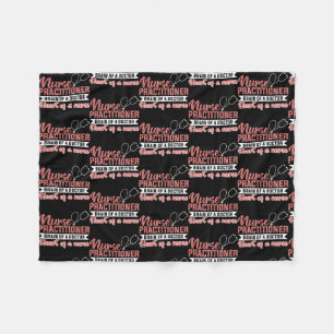 Womens verpleegkundige Brain van dokter Heart Fleece Deken