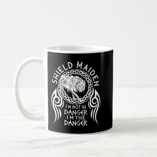 Womens vikings viking fenrir shieldmaiden Lagertha Koffiemok (Links)