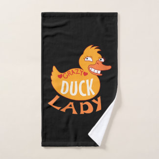 Womens vrouw Duck Lady Gift Ducking and Ducky Handdoek
