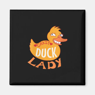 Womens vrouw Duck Lady Gift Ducking and Ducky Magneet