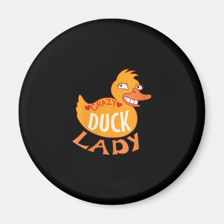 Womens vrouw Duck Lady Gift Ducking and Ducky Magneet