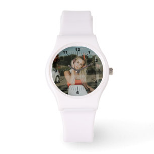 Women's Watch Gepersonaliseerd Sportief Wit Silico Horloge