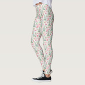  Women's Watercolor Christmas Gnomes Leggings  (Gauche)