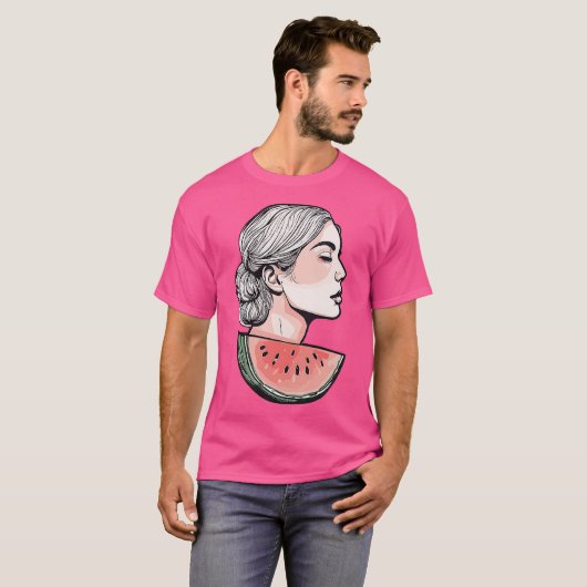 womens watermelon t-shirt (Voorkant volledig)