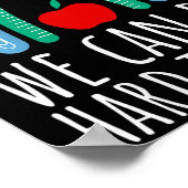 Womens We Can Do Hard Things Motivational Teacher  Poster (Hoek)