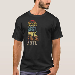 Womens Weddenschap Jubileum Design Best Husband Si T-shirt
