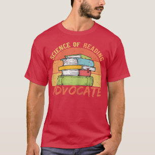 Womens Wetenschap van het lezen Advocate  Retro T-shirt