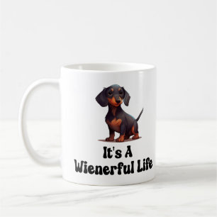 Womens Wiener Dog - Het is een weelderig leven Koffiemok