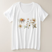 Women's Wildflowers Graphic T-Shirt / Floral (Design devant)