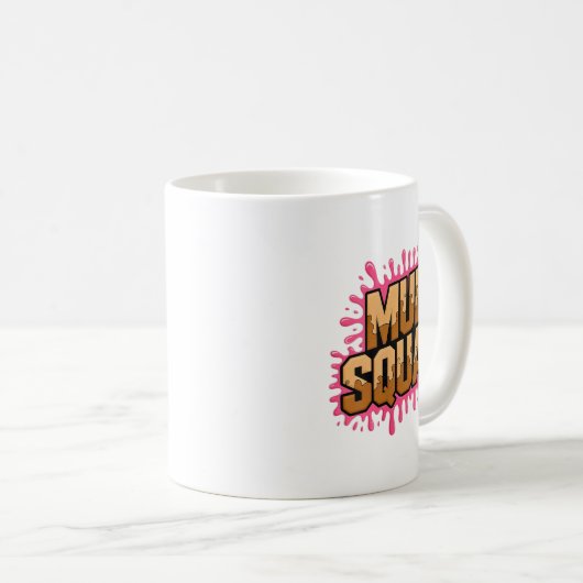 Womens Womans Muddy Mud Run Squad Mudding Running Koffiemok (Voorkant rechts)